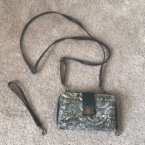 Sakroots small wristlet crossbody purse